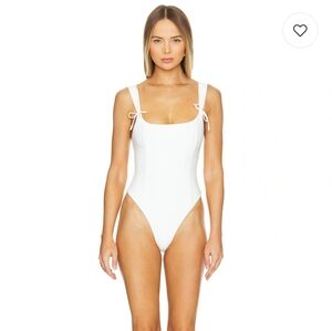 Revolve Tularosa Giovanna One Piece White Swimming suit